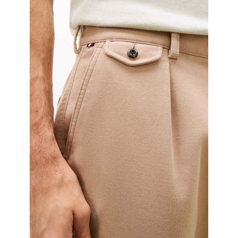Tommy Hilfiger Harlem Tapered Pleated Twill Trousers image number 2